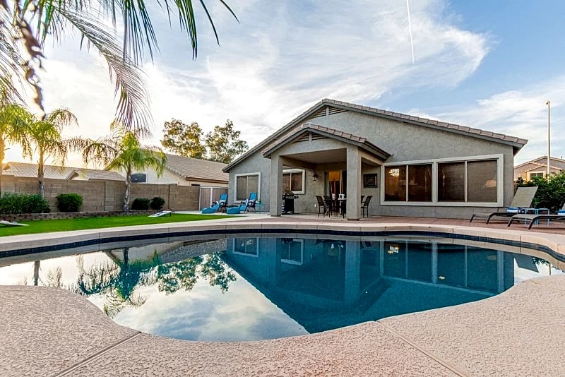 Private Backyard with Heated Pool