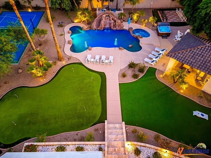 Private Paradise Resort with Waterslide+Pickleball+Putting Green+ Playset in Scottsdale, Arizona, United States — photo 2