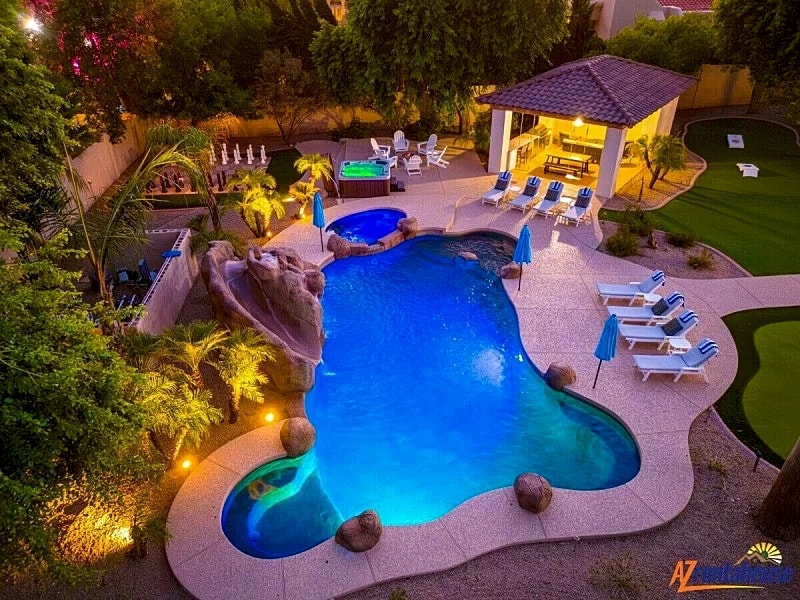 Private Paradise Resort with Waterslide+Pickleball+Putting Green+ Playset in Scottsdale, Arizona, United States — photo 5