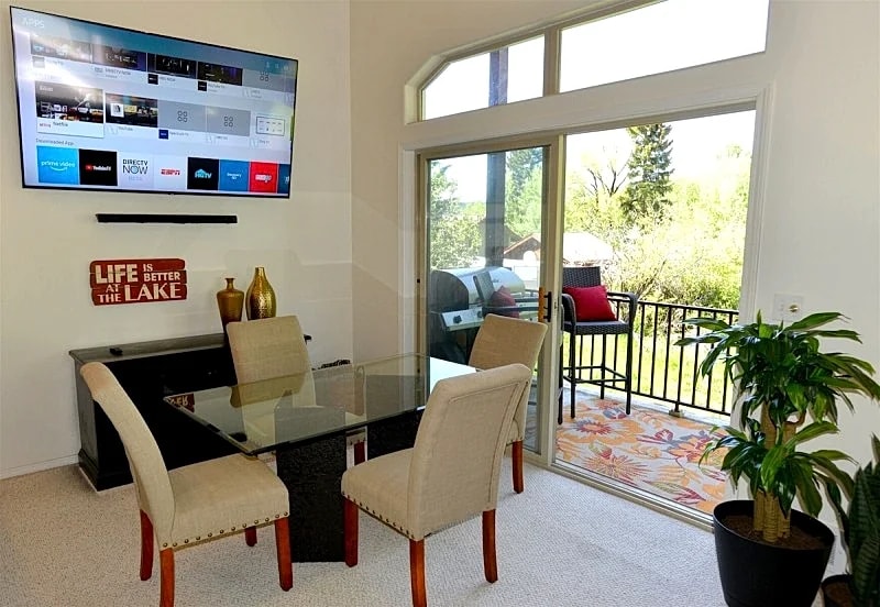 Downtown Lakeview Villa Townhome: Walk to Lake and Downtown, Lakeview Balcony in McCall, Idaho, United States — photo 3