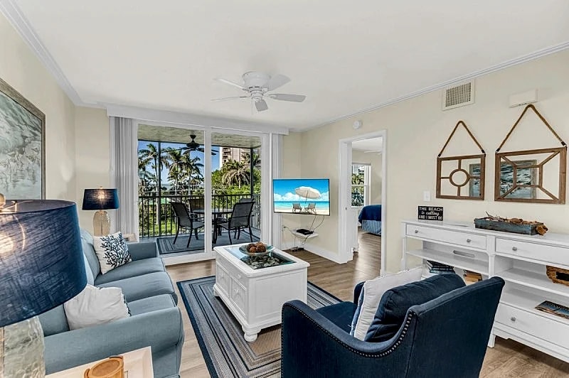 Free Beach Access at this Updated 2 Bed 2 Bath