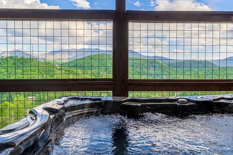 Splashtastic View Lodge: Private Indoor Pool, Hot Tub, Fire Pit in Gatlinburg, Tennessee, United States — photo 4