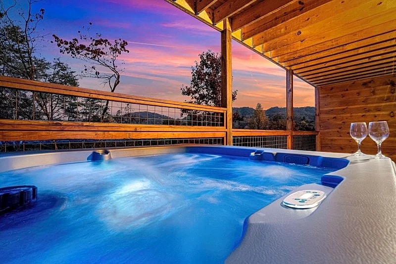 Cedar Splash Cabin w/ Heated Pool, Hot Tub & Game Room