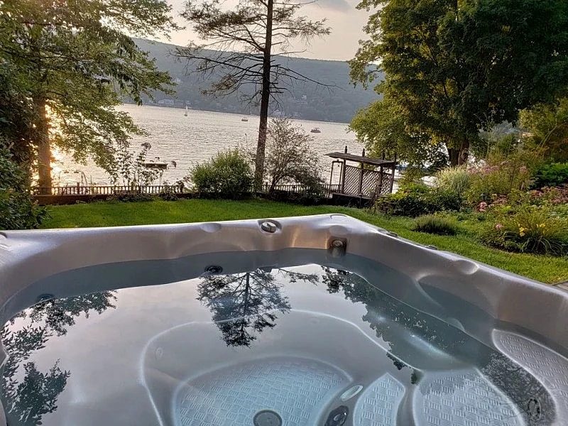 Lakefront - HotTub, Gameroom, Bar, White Sand Beach, Views, and 15 acres in Greenwood Lake, New York, United States — photo 3