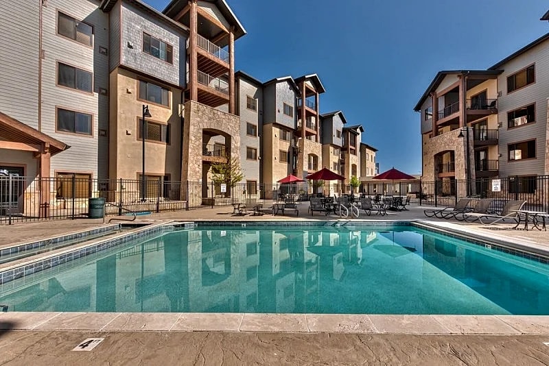 Steps to skiing, resort property, mountain views, shared hot tub, sauna, steam room 223 in Park City, Utah, United States — photo 2