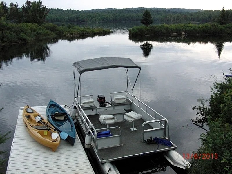 Ultimate Privacy ~ NW Adirondack, Log Cabin, 16 Acres, Includes Pontoon Boat! in Colton, New York, United States — photo 3