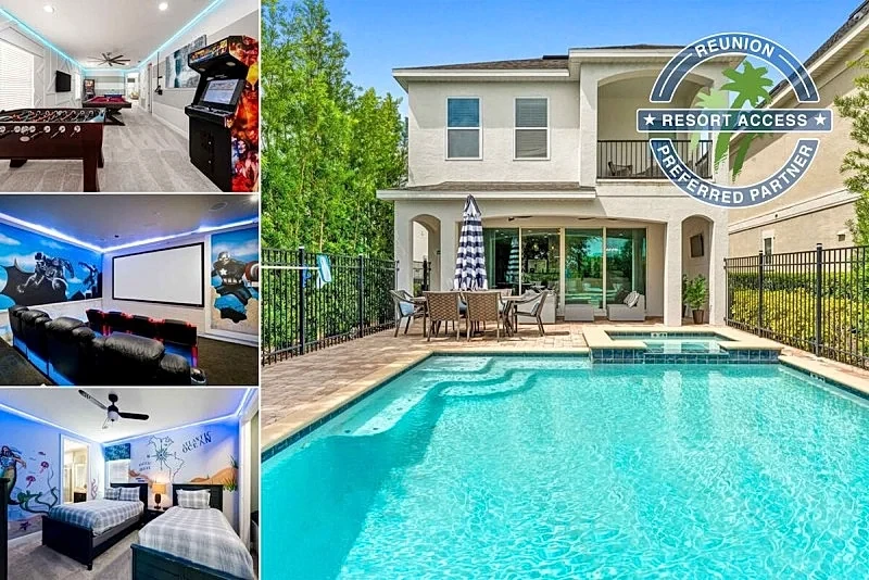 Golden Bear Villa | Theater Room | Games Area | Golf Views