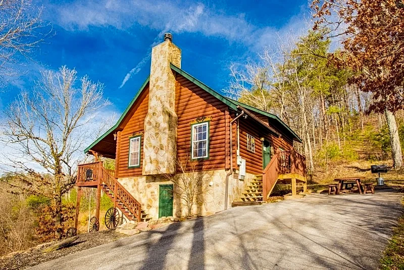 Serendipity: Private, Wood Fireplace, Hot Tub, Fire Pit, Grill in Sevierville, Tennessee, United States — photo 1