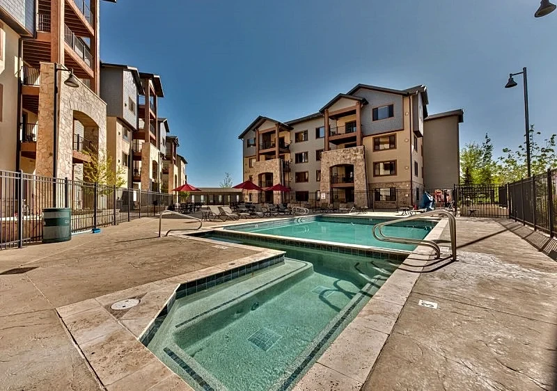 Steps to skiing, resort property, mountain views, shared hot tub, sauna, steam room 223AB in Park City, Utah, United States — photo 2