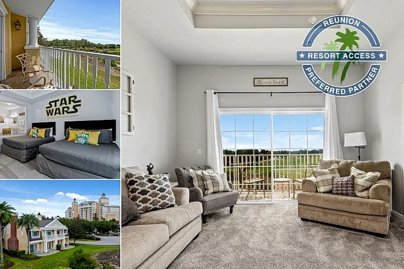 Seven Eagles Retreat | Reunion Resort Golf Course Views | Townhome | Balcony