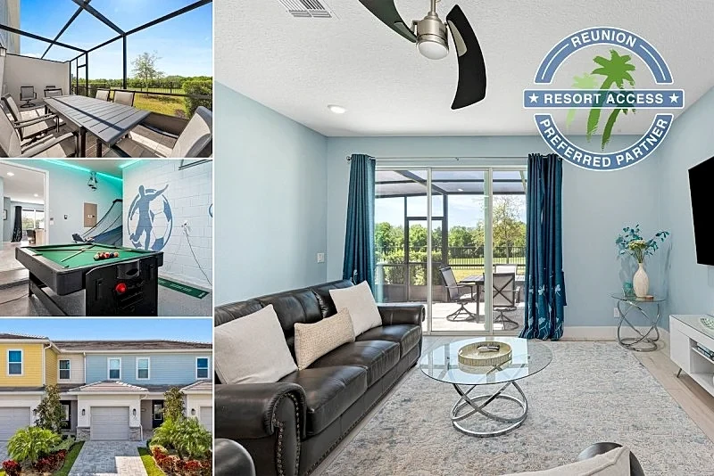 Townhome with Screened Patio, Games Area & Close to Pool