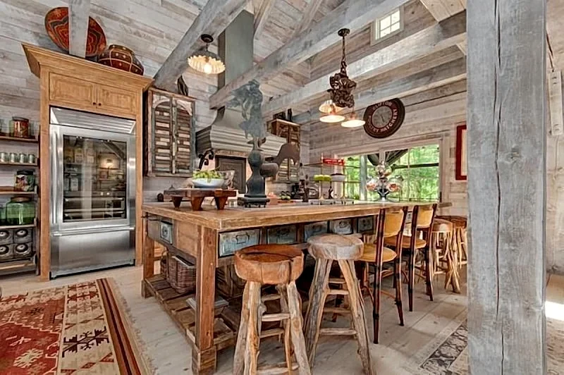 LUXURY 4 Kng Bdrm, 4.5 Bth, Gourmet Kitchen, Pavilion; TV, Fire Place, Heaters in Asheville, North Carolina, United States — photo 5